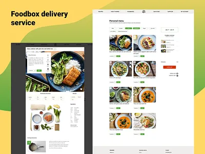 Foodbox delivery service information architecture redesign uidesign ux designer