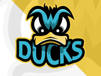Ducks Logo animal brand branding design esports logo for sale icon illustration logo mascot mascot design mascot logo sport sports brand sports logo team logo typography vector