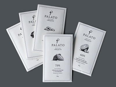 Palato Chocolate Packaging engraving etching illustration linocut packaging typography