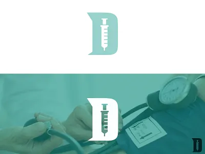 "D" is for doctor brand identity branding design doctor doctor logo dribbbble flat flat design graphic graphic art health care hospital icon illustration logo design medical syringe typography vector