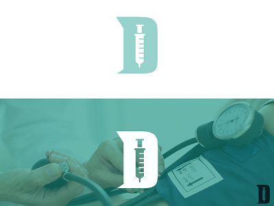 "D" is for doctor brand identity branding design doctor doctor logo dribbbble flat flat design graphic graphic art health care hospital icon illustration logo design medical syringe typography vector