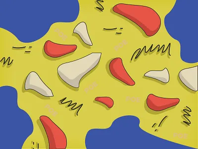 Sticker Mule's Coaster Giveaway colors concept design illustration lettering pattern art scribbles shapes vector