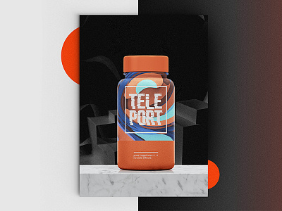 Chill Pills abstract architecture black color design flat geometry gradient graphic design illustration minimal package pills poster poster challenge poster collection product shape teleport typography