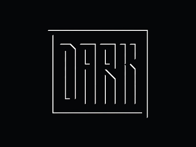 Dark Lettering dark lettering lines minimal minimalism