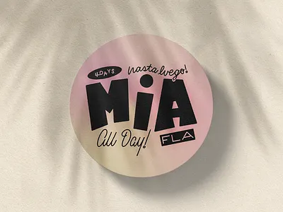 Drinking the day away branding design lettering logo procreate stickermule type typography