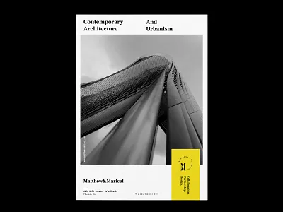 Matthew&Maricel Poster architecture architecture design architecture logo architecture studio branding branding inspiration flyer poster