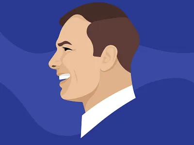 Yuri Gagarin astronaut face gagarin illustration portrait space vector