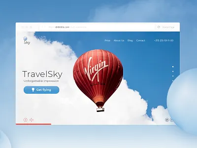 Travel to paradise ballon dailyui design heaven uidesign web