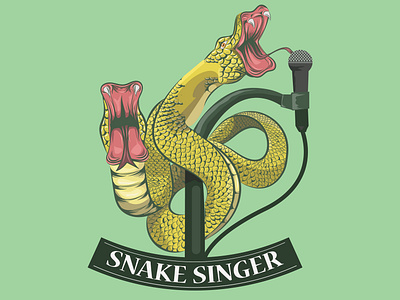 Snake Singer logo art amazing logo animal art beer branding icon illustrattion inspiration inspiration logo design symbol logo pub singer snake snake logo snakes symbol vector vector art vintage vintage art