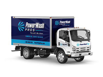 Power Wash Pros box truck wrap design