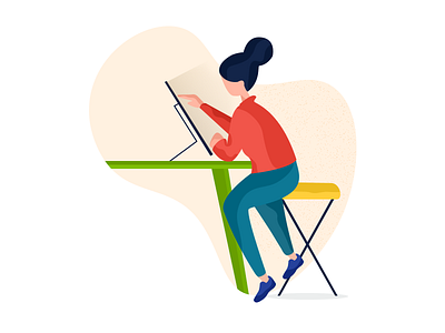Designers Life character designer girl illustration ui ux