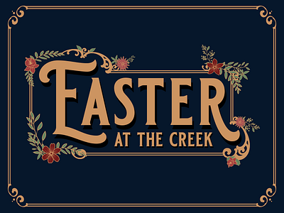 East At The Creek - 2019 church church branding church design church event design graphic graphic design retro retro branding series brand type typeography vector vintage