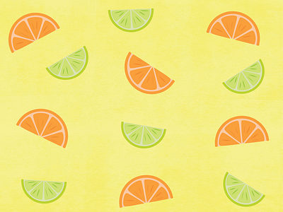 Slice up your life citrus illustration lime orange yellow