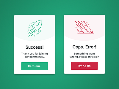 Daily UI Challenge - #011 dailyui design error message success message ui web