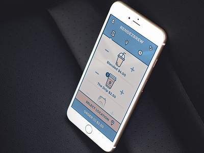 Rendezbrew - UX design app illustration mobile ux
