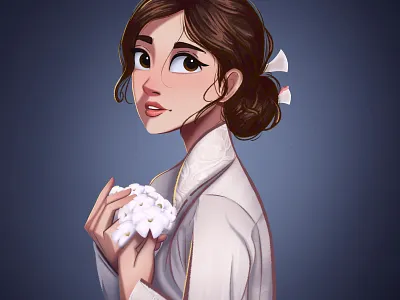 portrait vol.2 concept character digital 2d digitalpainting flowers flowers illustration girl girl character girl illustration illustration illustration art portrait portrait art