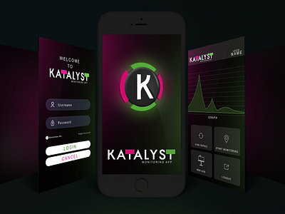 Katalyst App Design app design design app graphic design logo design mobile app mobile uiux