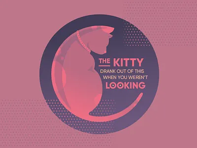 My Cat is a Jerk cat coaster illustration kitty sticker mule typography vector vector illustration