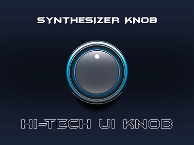 666 - Hi Tech Synthesizer Knob Example #1 animation app audio audio app audio player branding design graphical gui illustration knob lettering logo minimal music type typography ui vector web