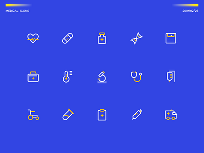 medical icons icons design