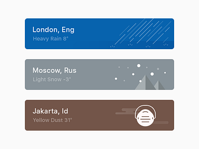 Weather Briefing design graphic icon ui