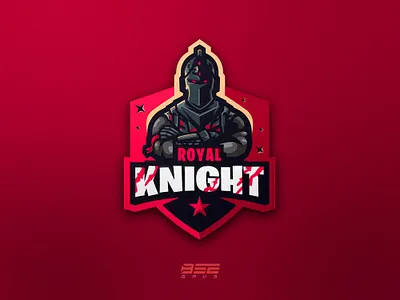 Royal Knight branding design esportlogo esports fortnite illustration logo vector