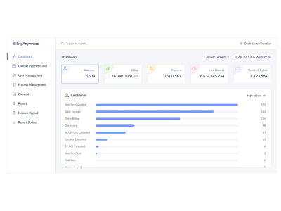 Billing design ui web