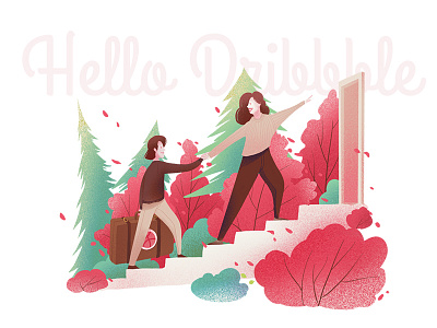 Hello Dribbble 插图