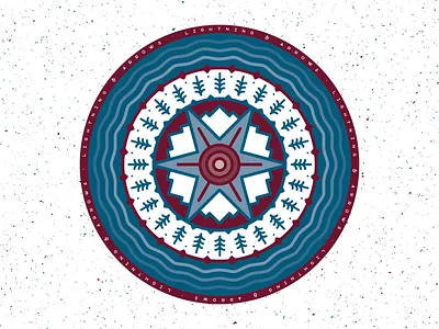 Outdoor Vibes Coaster coaster design mountains trees vector