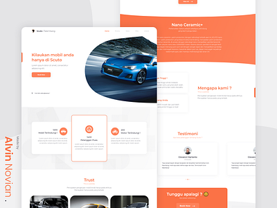 Scuto Palembang Concept branding design landing page landing page concept redesign ui ux web website