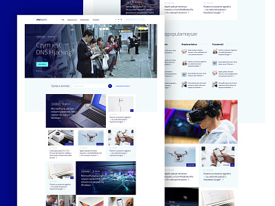 Blog UI Design blog blue design product software technology ui ux web webdesign wordpress