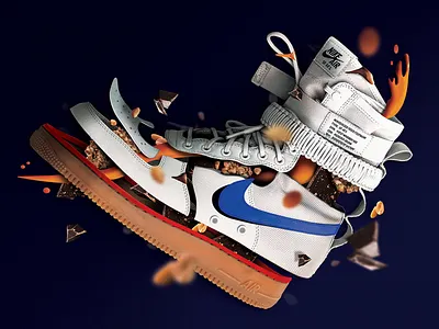 Sneakers' chocolate explode explosion nike nikeair nikesf photoshop shoes sneakers snickers