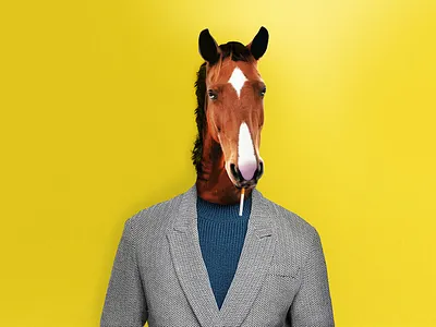 Bojack Horseman actor bojack bojack horseman cartoon depression horse horseman manipulation photoshop real realife