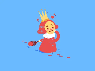 King of Hearts alice in wonderland art character art character design design disney king of hearts vector vector art vector design