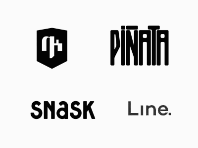 Logo Animation 2d animation aftereffects animation bw gif graphic line logo logo animation loop north kingdom pinata snask