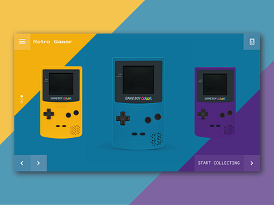 Landing Page - Daily UI 003 daily dailyui dailyui 003 design gameboy gameboy color gamer gaming landingpage ui uidesign ux ux ui