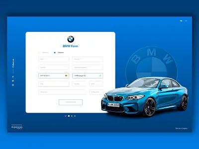 BMW Form blue bmw car communication agency design form gradient graphic graphic design ui ui ux design uidesign ux ux design ux ui design web website