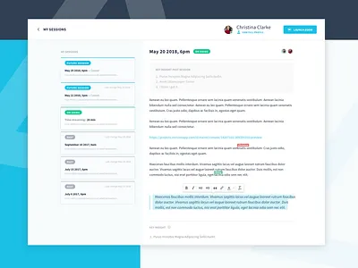 Plato - Note taking calendar design desktop dribbble events experience interface meeting note note taking plato popular product screen shot sketch ui uidesign user inteface ux