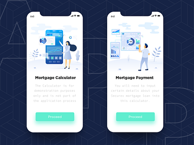 Mortgage mobile app splash screen app app branding app launch screen application design chart dasboard finance fintech illustration launch page launch screen loan mobile mortgage onboarding illustration onboarding screen payment real estate app splash screen