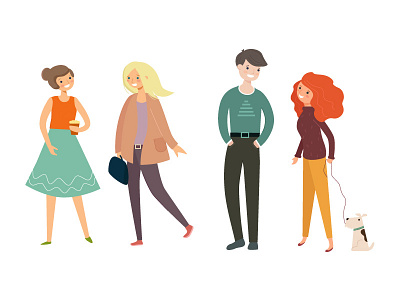 Characters characters characters design people young