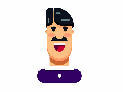 Insta Avatar 2 app blue brand branding character clean design flat graphic design icon illustration illustrator ios minimal sketch ui ux vector web website
