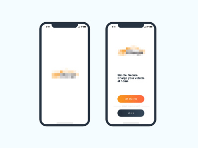 Splash screen app car design login screen sign simple splash ui