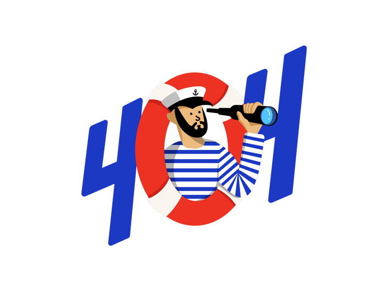 404 Page animation design illustration illustrator typography ui vector web website