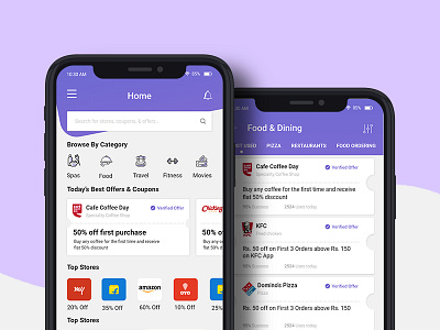 Mobile app for Online Coupons, Offers, Deals adobe adobe xd clean coupon creative designer dribbble minimal mobile app mobile application design mobile ui mobile ui design mobile uiux mobileapplication mock ups simple design ui ui desgin xd xd users
