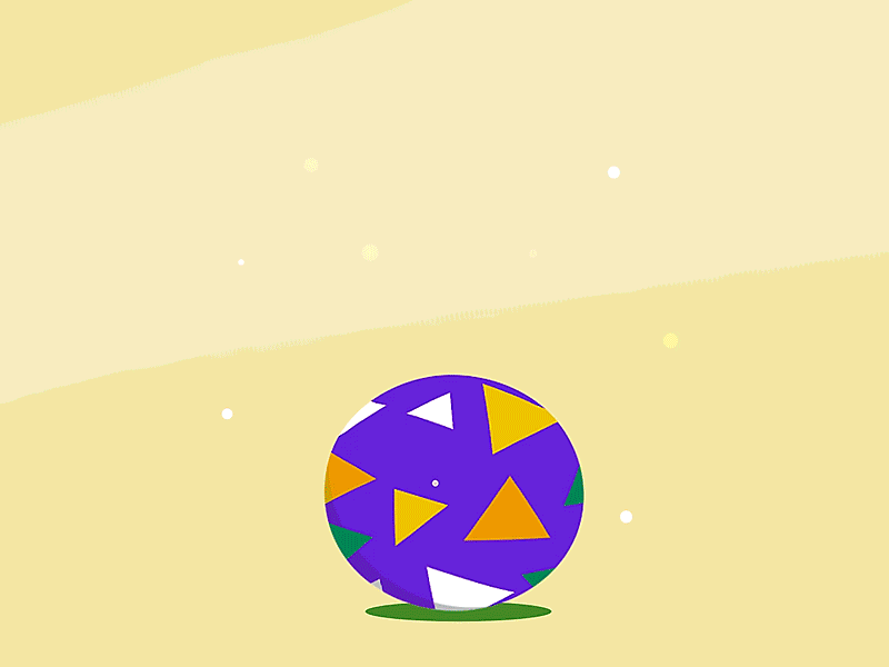 Jumping egg after effects animation chicken coloful easter easter eggs egg gif illustration moho moho12 motion rigging