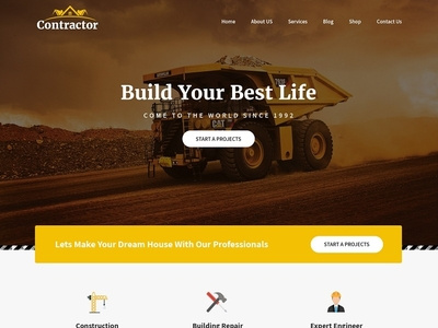 Website template for construction business branding design web web design website wordpress wordpress blog wordpress development wordpress templates wordpress theme