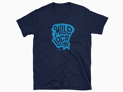 Mille Lacs - the big pond apparel cabin fishing lake lake logo mille lacs outdoorsman outdoorswoman t shirt watersports