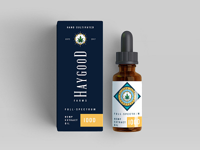 Haygood Farms cannabis cannabis packaging cbd oil farm logo organic packaging