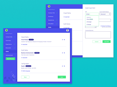 Resume Constructor design ui web