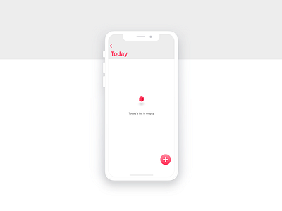 Empty List app design empty list empty page icon ios logo typography